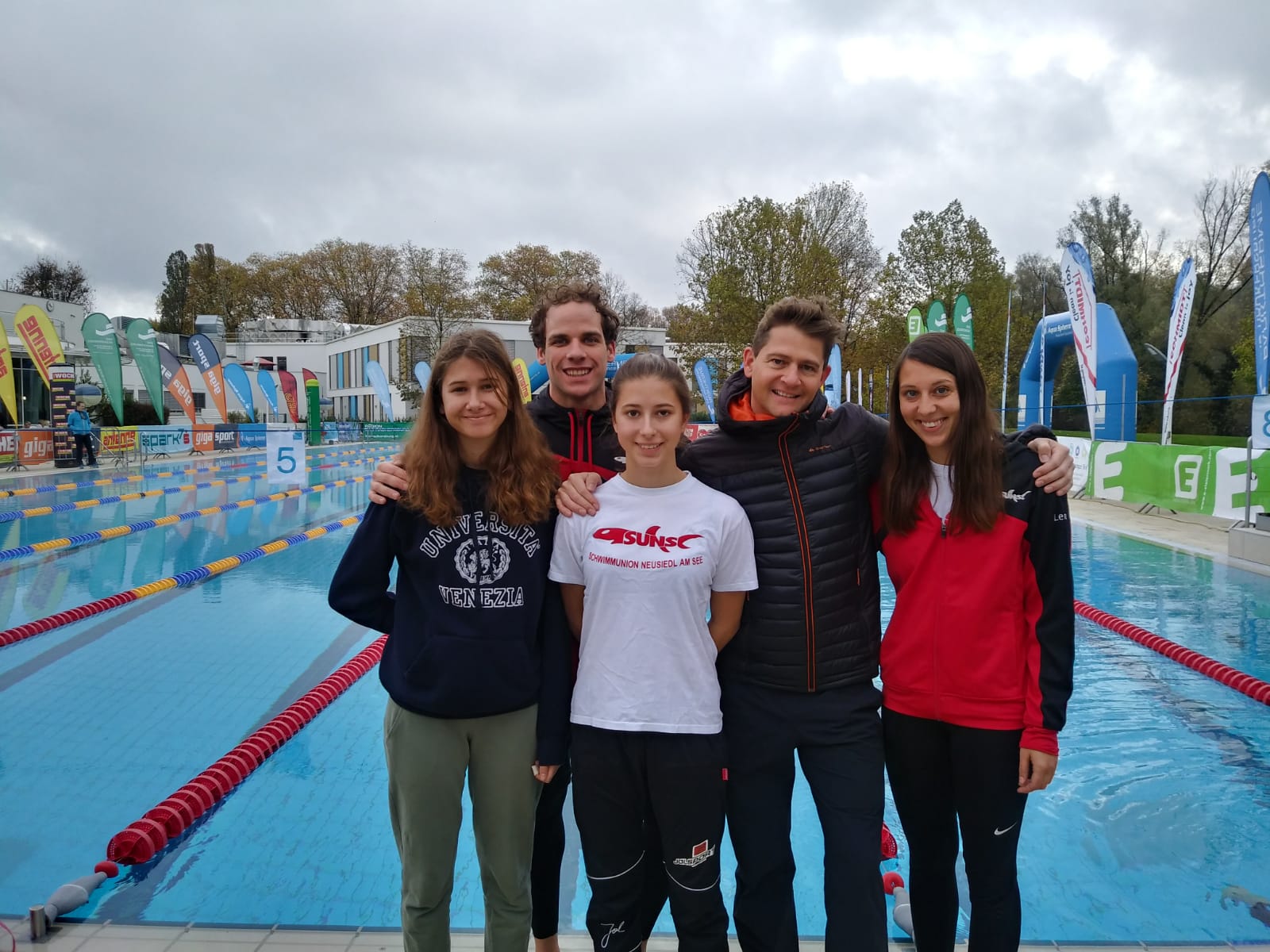 Christian und Livia Unterberger, Lena Sebauer, Patrick Oberroither und Leni Unterberger.